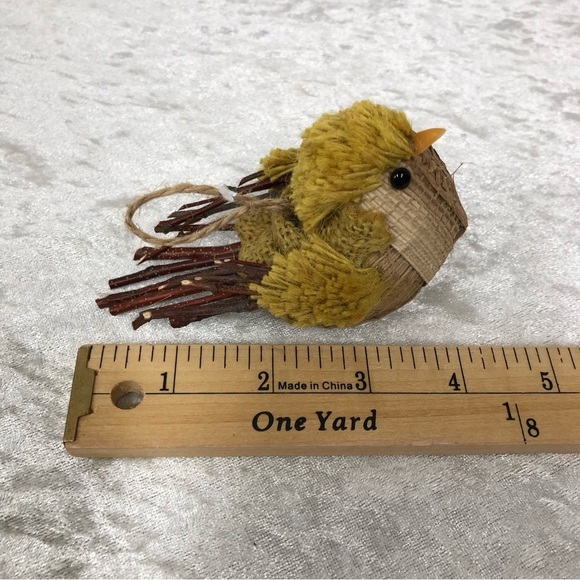 Set of 4 Woodland Animal Wildlife Bird Ornaments/Figurines Natural - Picture 5 of 8